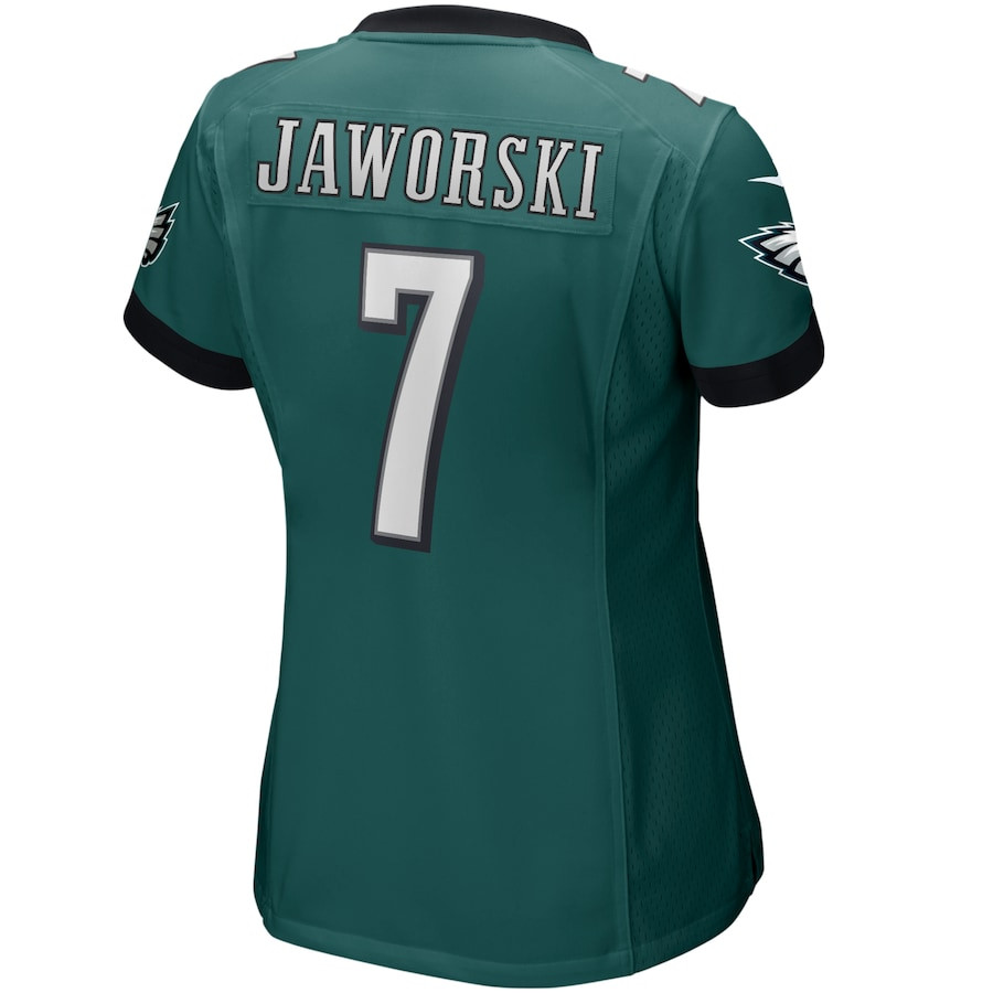 Ron Jaworski 7 Philadelphia Eagles Game Retired Midnight Green NFL Jersey Women's