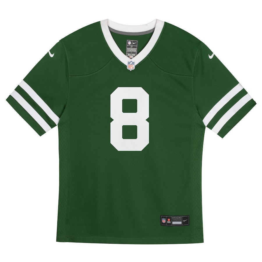 Aaron Rodgers 8 New York Jets Game, Legacy Green NFL Jersey Youth
