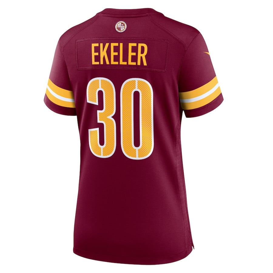 Austin Ekeler #30 Washington Commanders Super Bowl LIX Burgundy NFL Jersey Women's