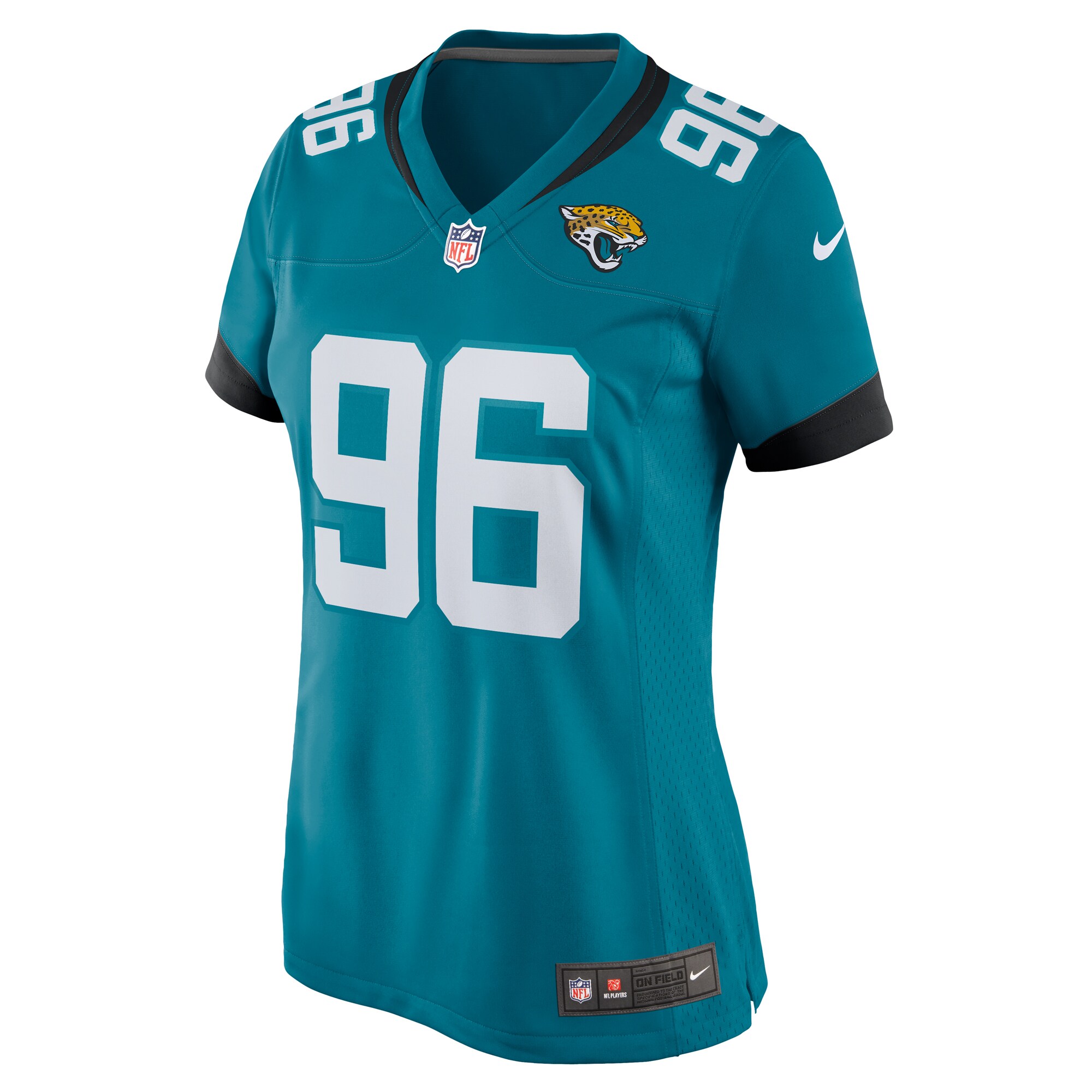 Jacksonville Jaguars Ross Blacklock Teal Team Game NFL Jersey Women's