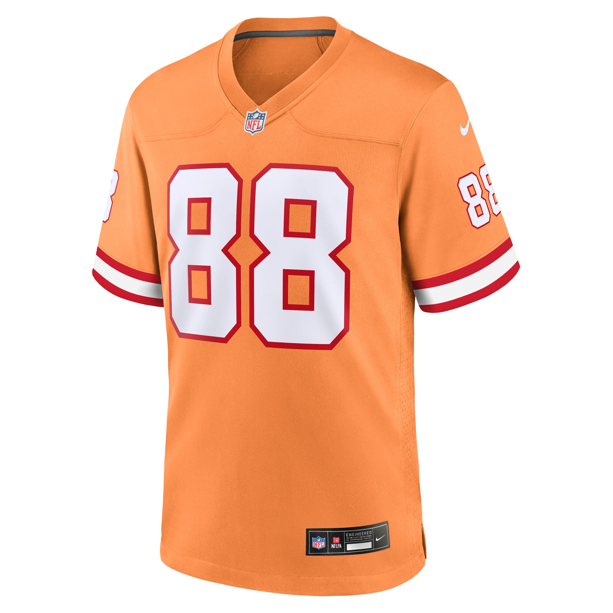 Tampa Bay Buccaneers Cade Otton Orange Throwback Game NFL Jersey Men's