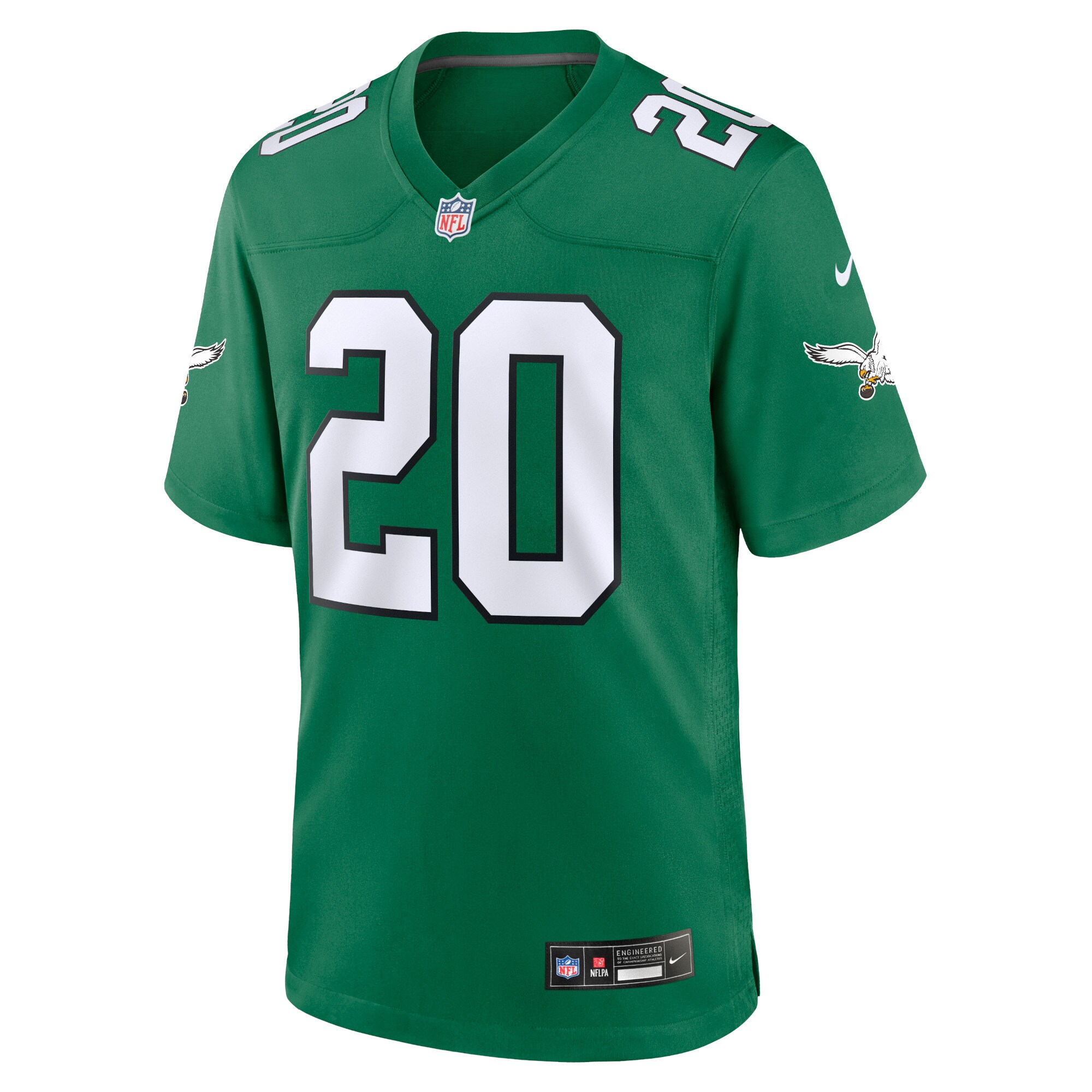 Philadelphia Eagles Brian Dawkins Kelly Green Alternate Retired Player Game NFL Jersey Men's
