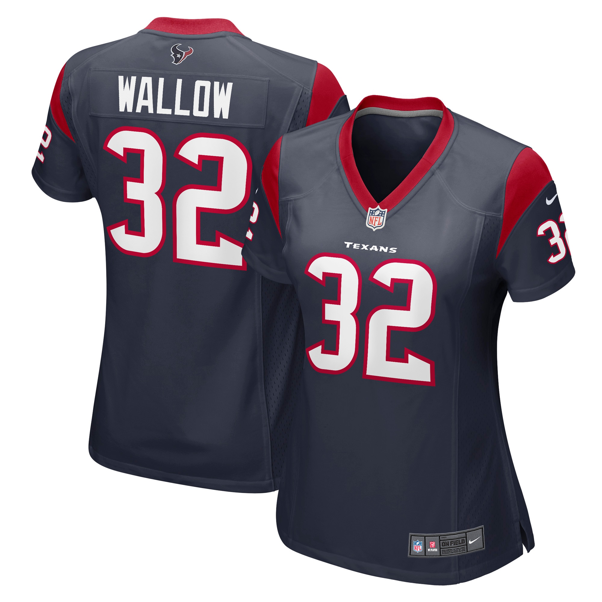 Houston Texans Garret Wallow Navy Game NFL Jersey Women's