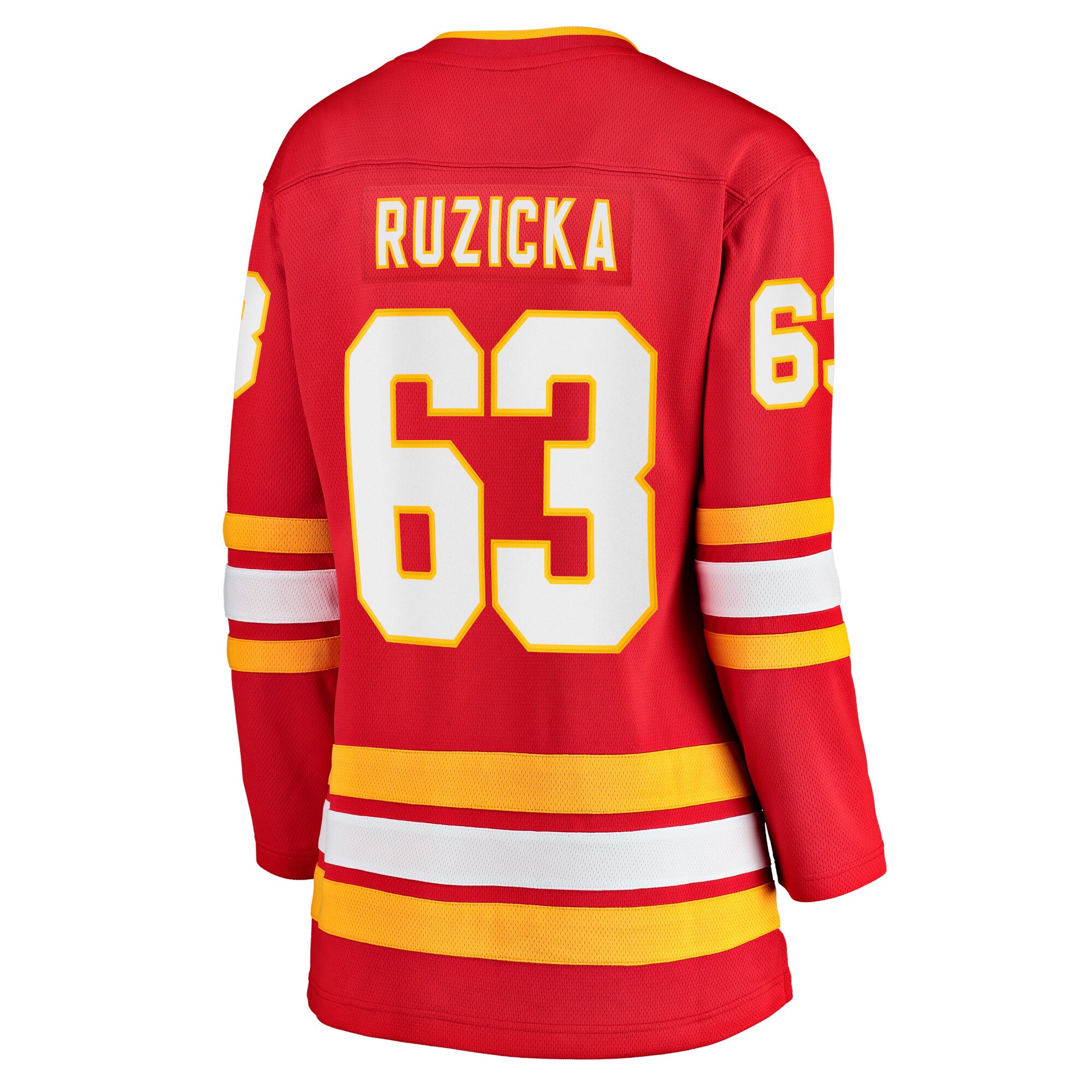 Calgary Flames Adam Ruzicka Red Home Breakaway Player NHL Jersey Women's