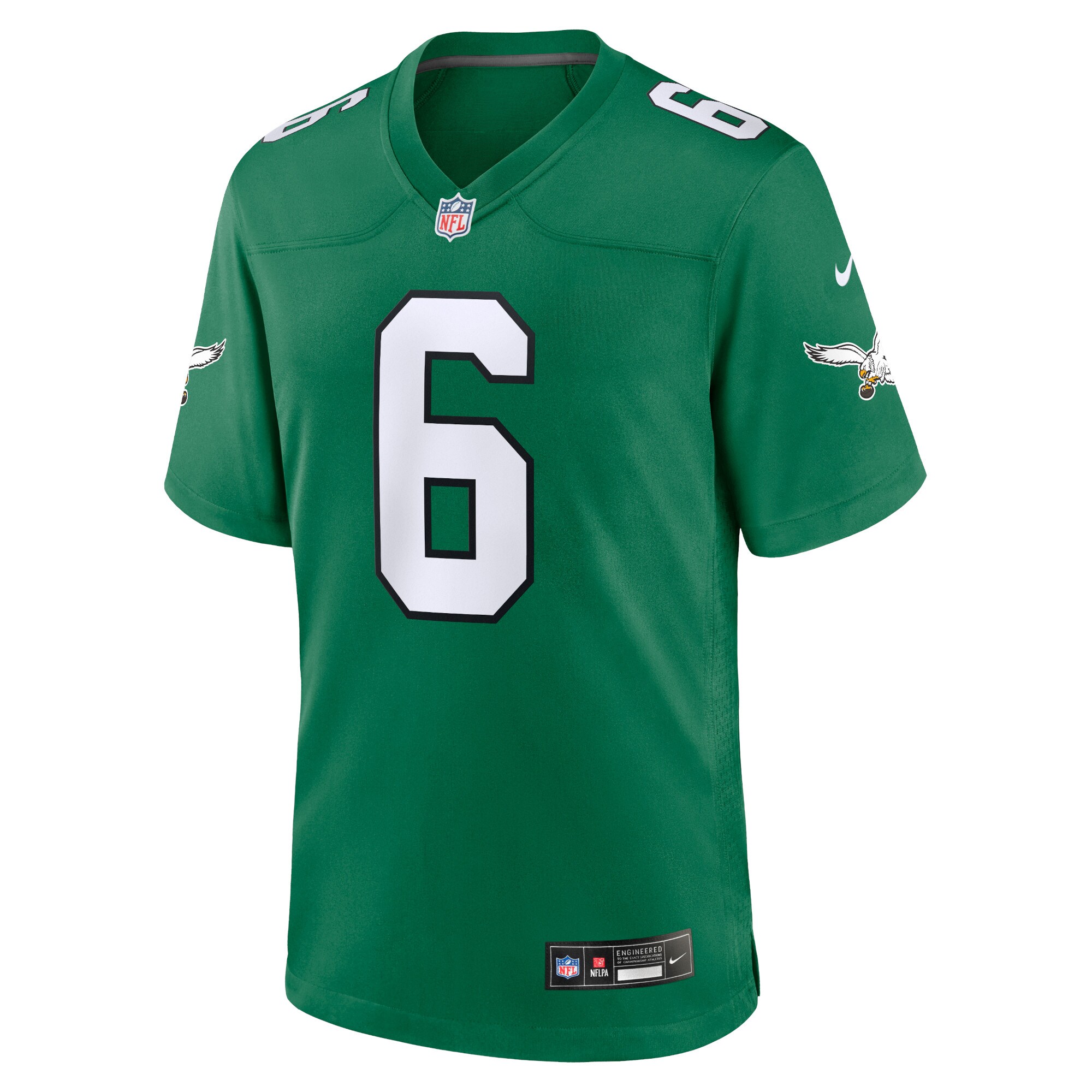 Philadelphia Eagles DeVonta Smith Kelly Green Alternate Game Player NFL Jersey Men's