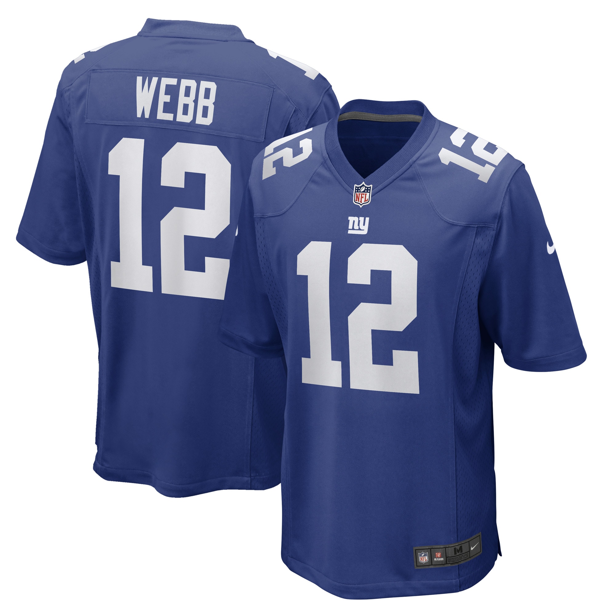 Davis Webb New York Giants Nike Game Player Jersey - Royal