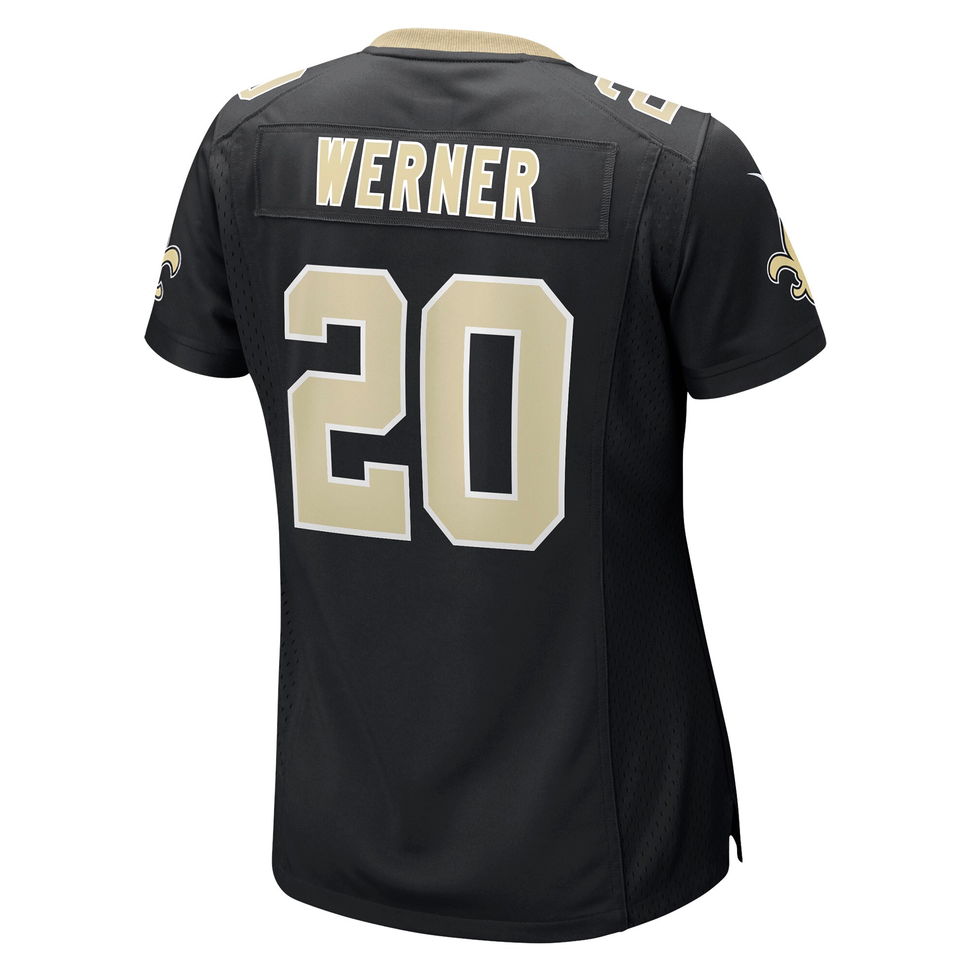 New Orleans Saints Pete Werner Black Game NFL Jersey Women's