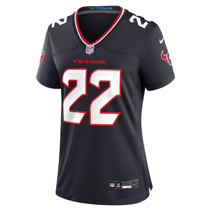 Josh Thompson 22 Houston Texans Team Game Navy NFL Jersey Women's