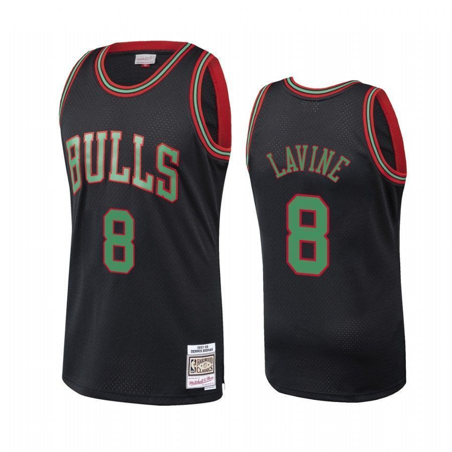 Chicago Bulls Zach Lavine Black Collection NBA Jersey Men's