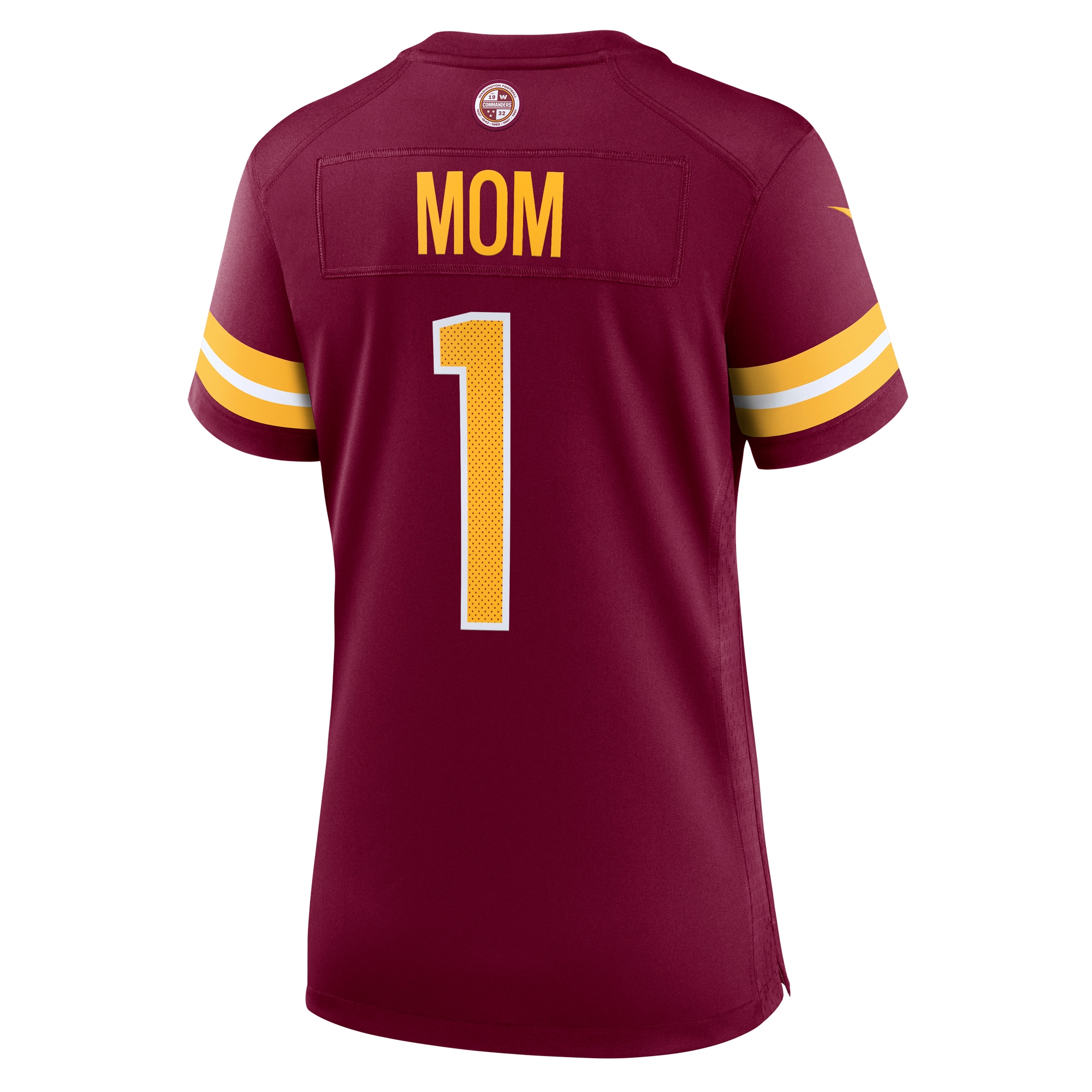 Washington Commanders Number 1 Mom Burgundy Game NFL Jersey Women's