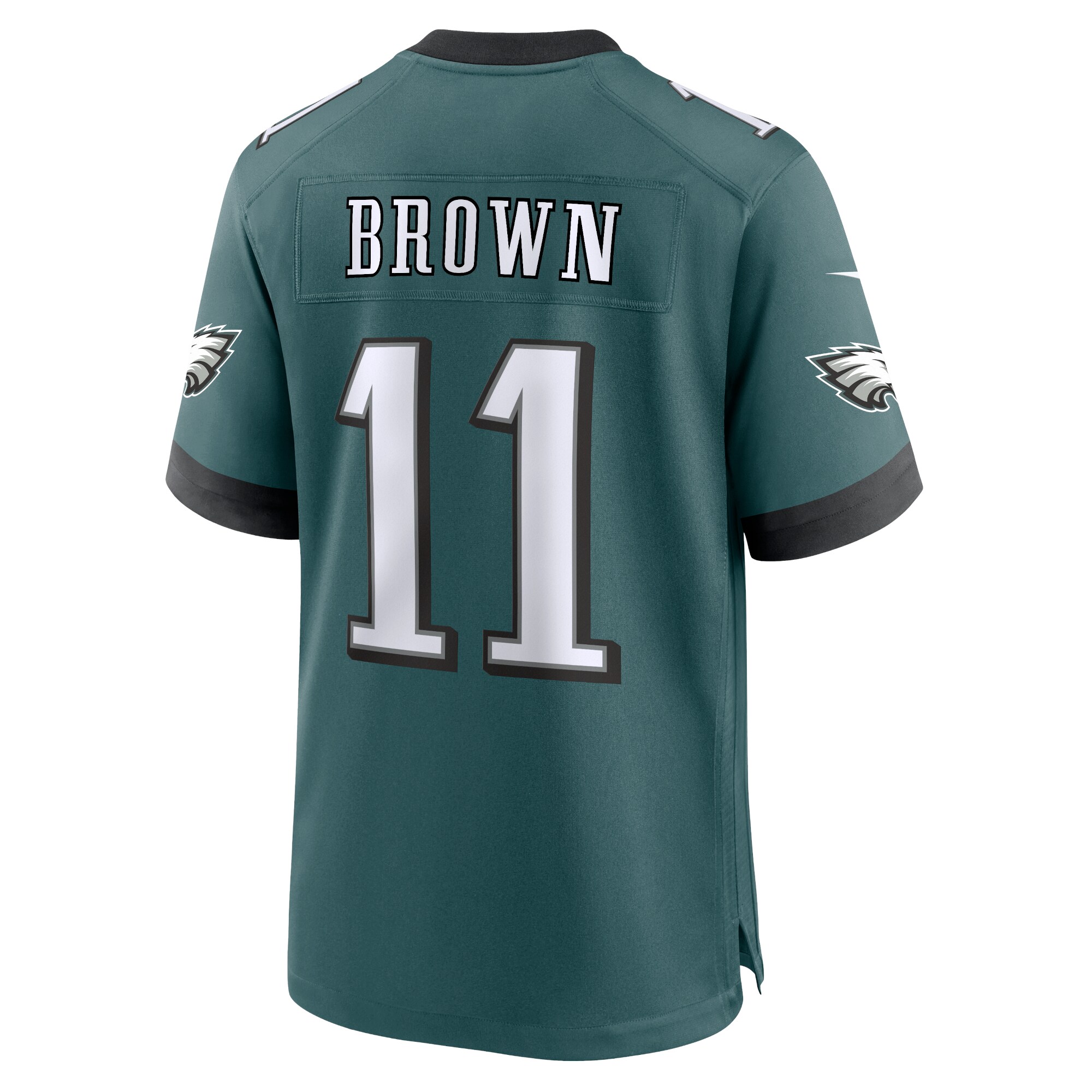 Philadelphia Eagles A.J. Brown Midnight Green Team Game NFL Jersey Men's