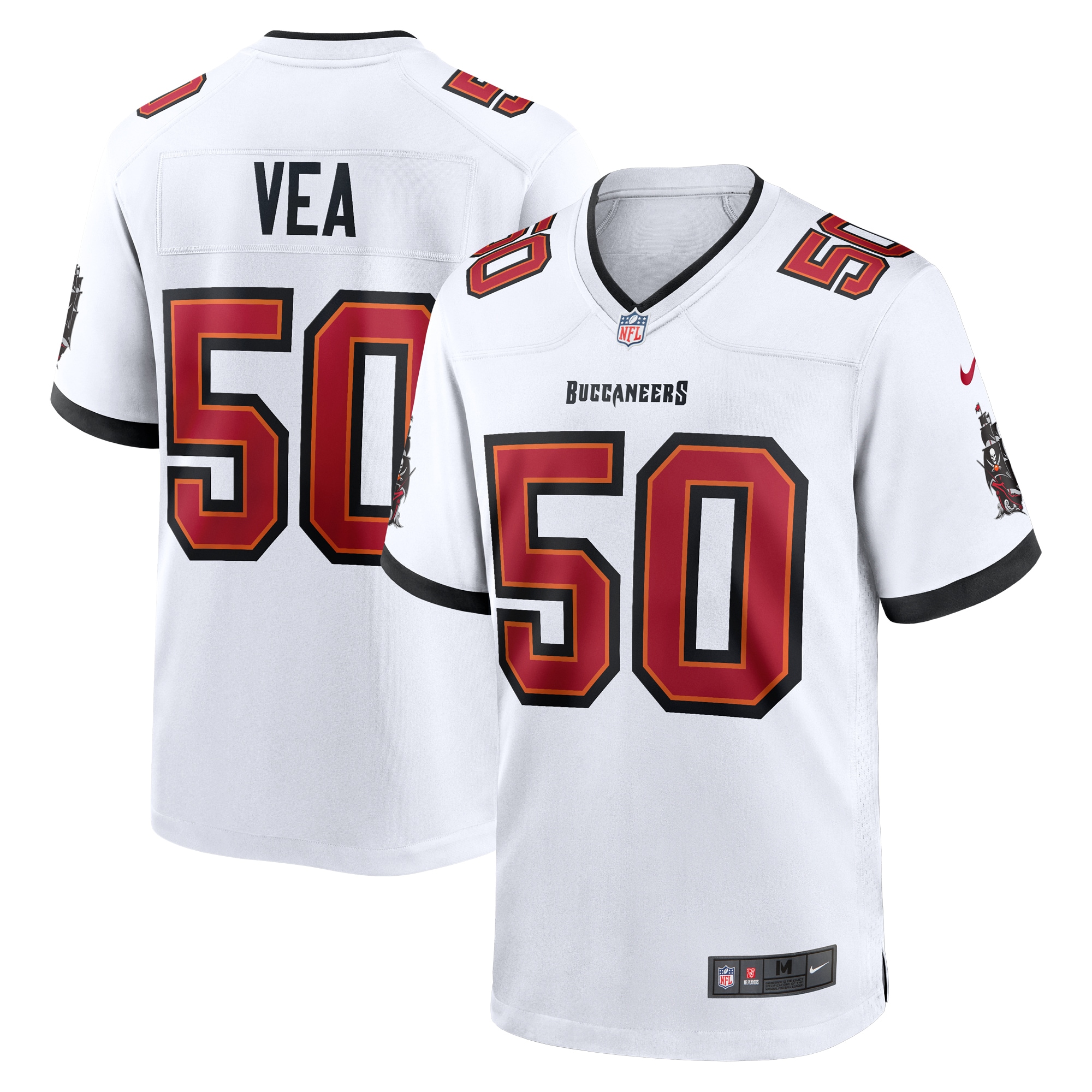 Tampa Bay Buccaneers Vita Vea White White Game NFL Jersey Men's