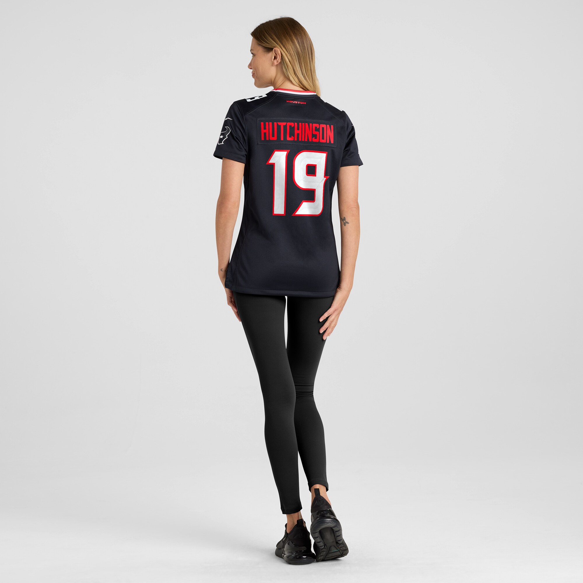 Houston Texans Xavier Hutchinson Navy Team Game NFL Jersey Women's