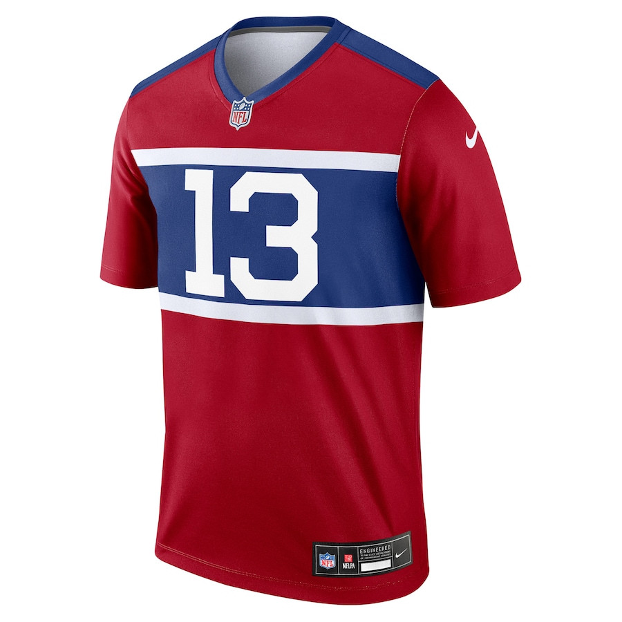 Jalin Hyatt 13 New York Giants Alternate Legend Player Century Red NFL Jersey Men's