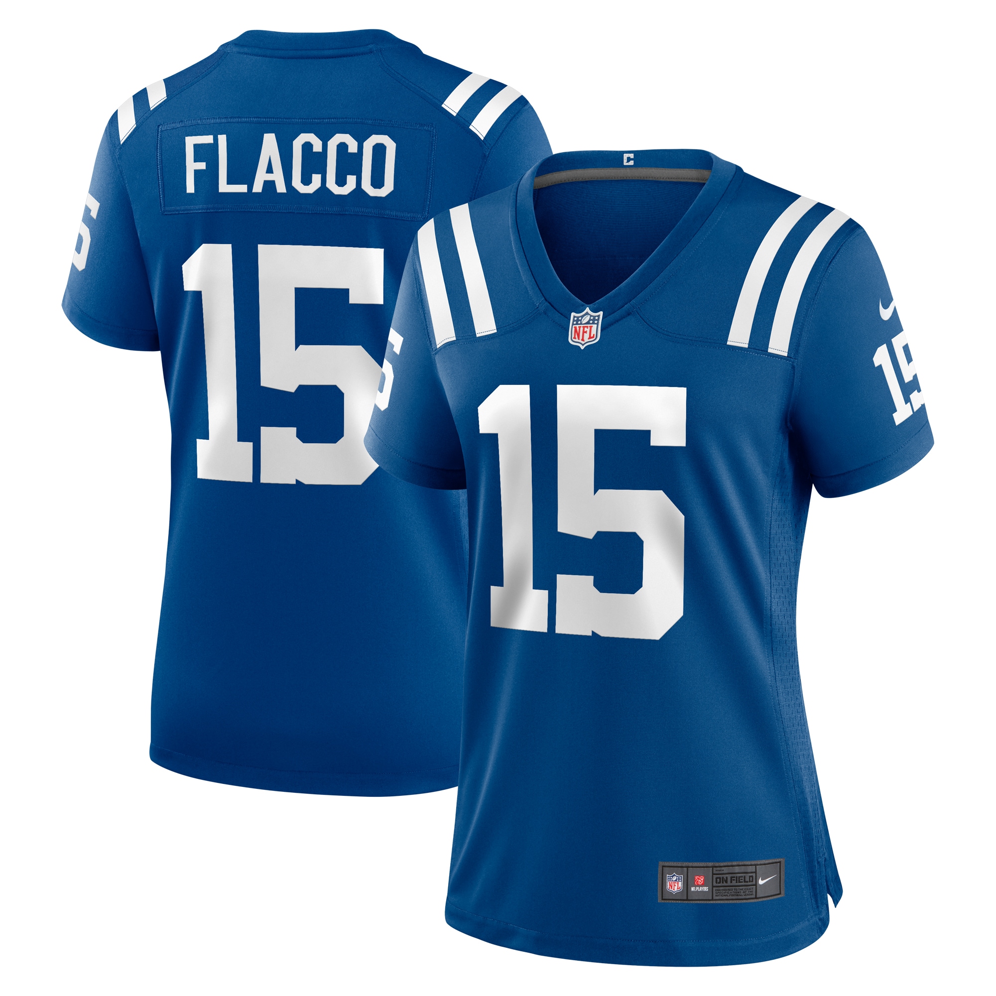 Indianapolis Colts Joe Flacco Royal Game NFL Jersey Women's