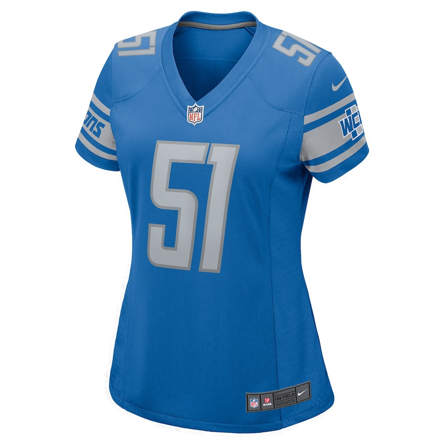 Bruce Irvin 51 Detroit Lions Game Blue NFL Jersey Women's