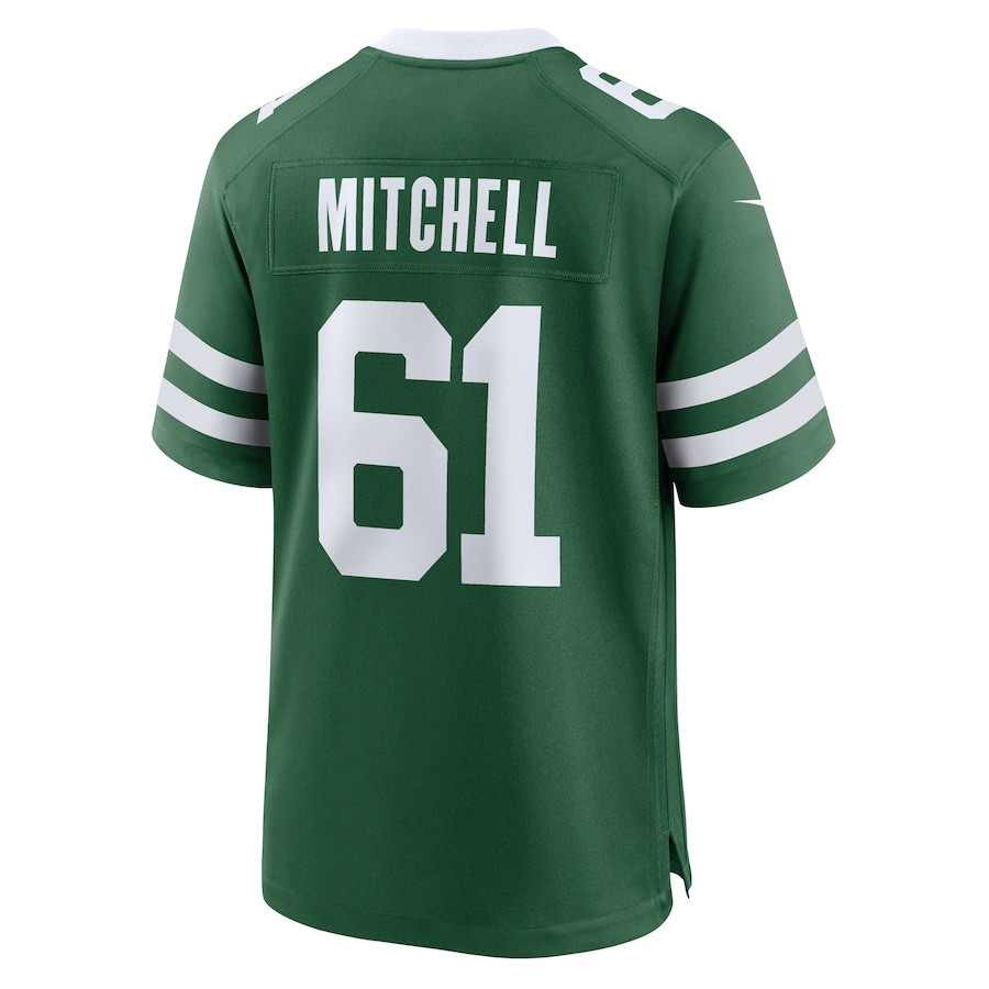 Max Mitchell 61 New York Jets Team Game Legacy Green NFL Jersey Men's