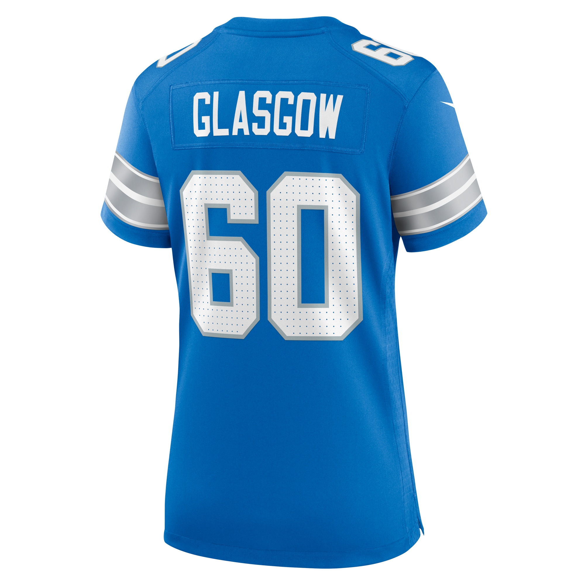 Detroit Lions Graham Glasgow Blue Team Game NFL Jersey Women's