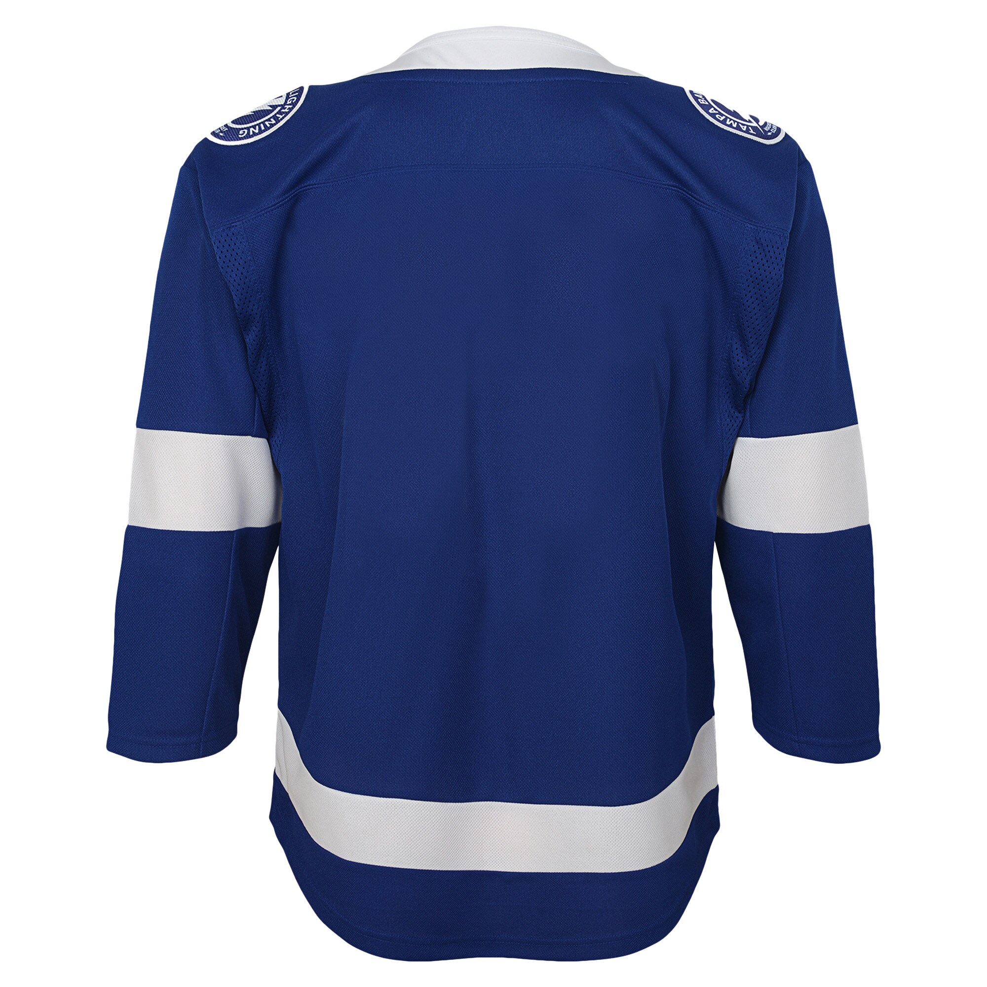 Tampa Bay Lightning Blue Home Blank Premier NHL Jersey Youth