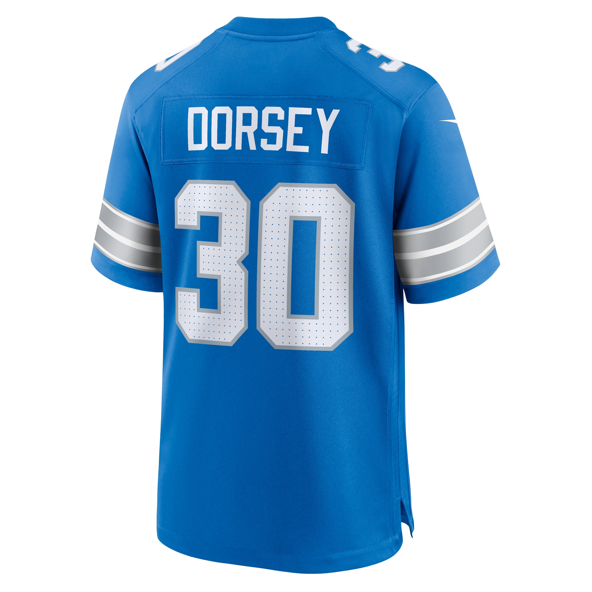 Detroit Lions Khalil Dorsey Blue Team Game NFL Jersey Men's