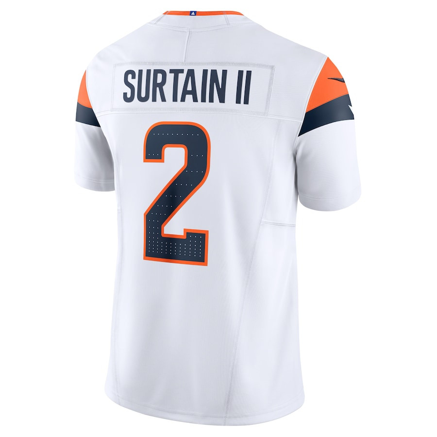 Patrick Surtain II 2 Denver Broncos Vapor F.U.S.E. Limited White NFL Jersey Men's