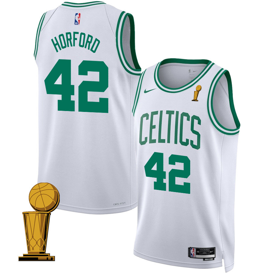 Al Horford 42 Boston Celtics 2024 FINALS CHAMPIONS Swingman Association Editio White NBA Jersey Men's