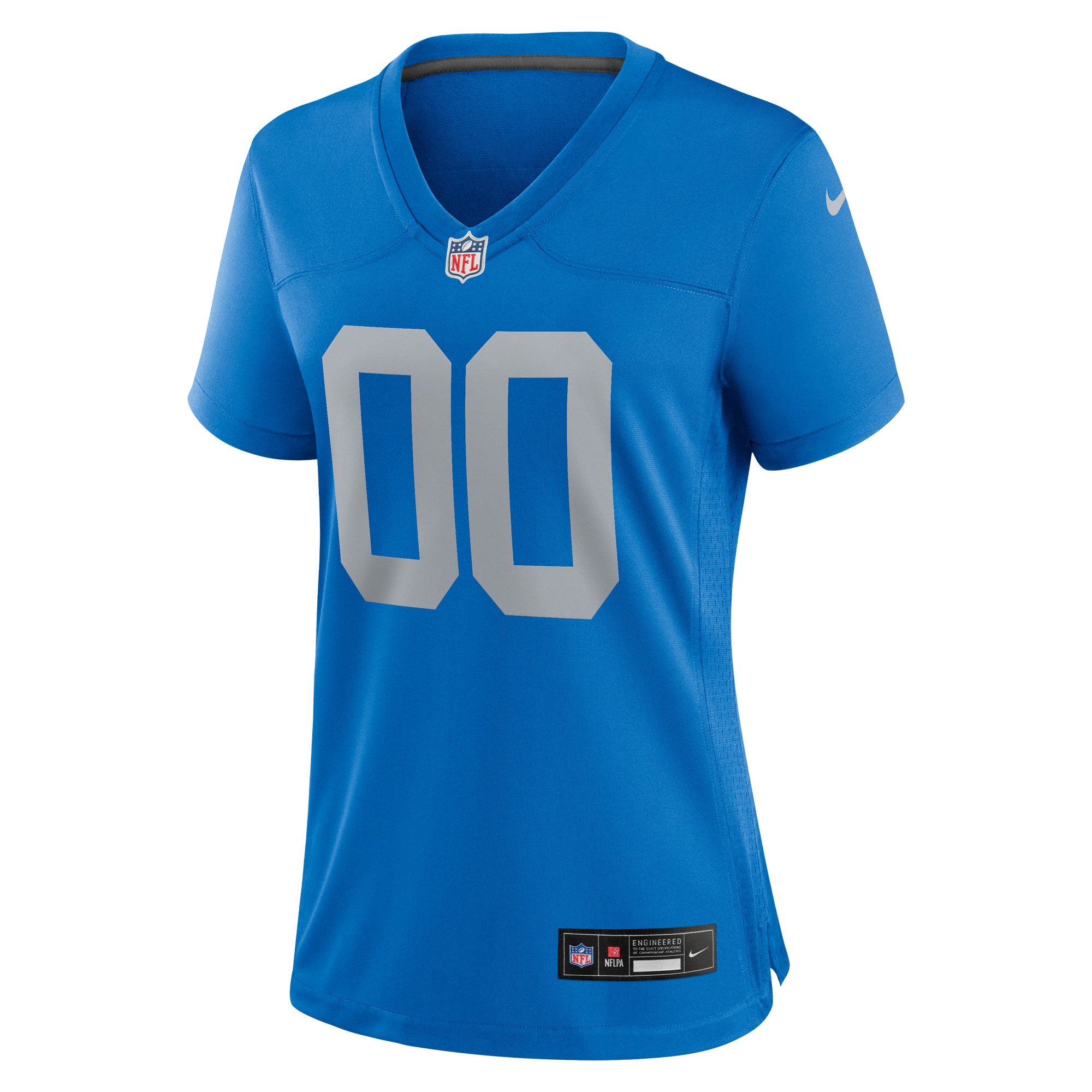Detroit Lions Blue Alternate Custom Game NFL Jersey Women's