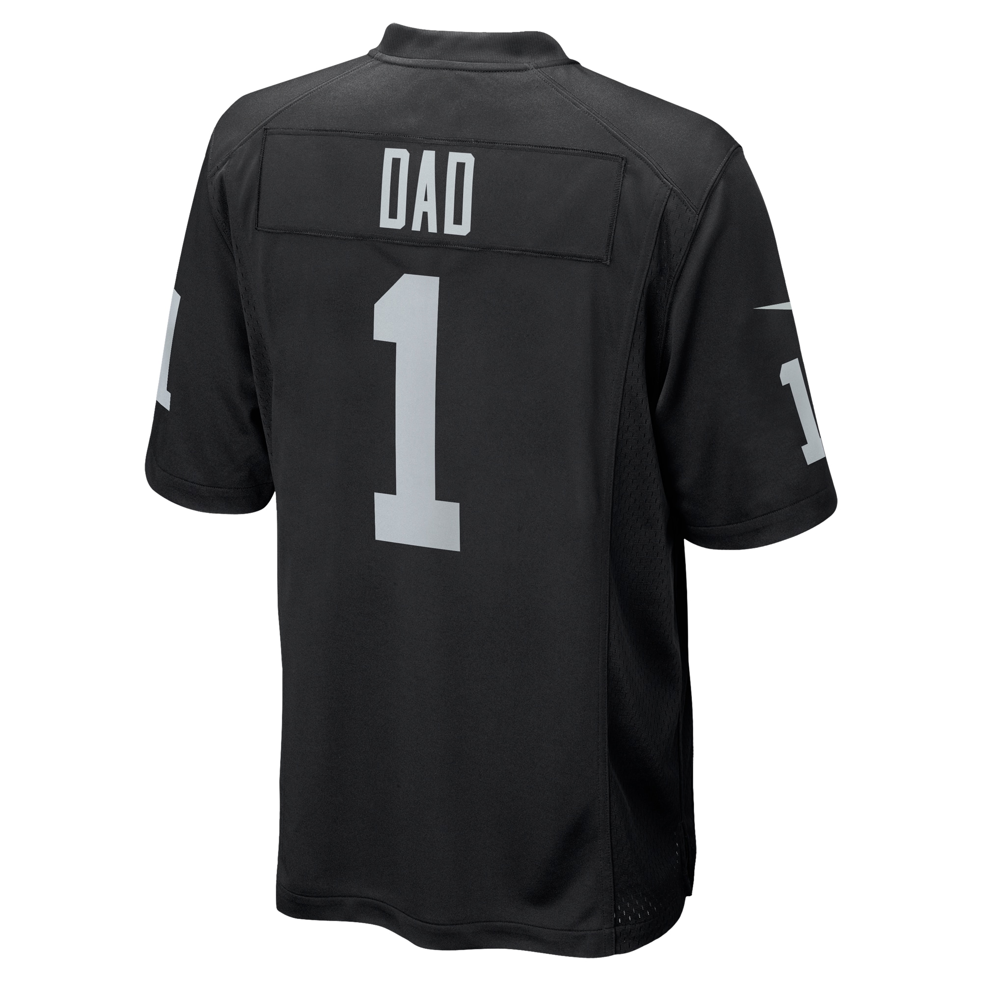 Las Vegas Raiders Number 1 Dad Black Game NFL Jersey Men's