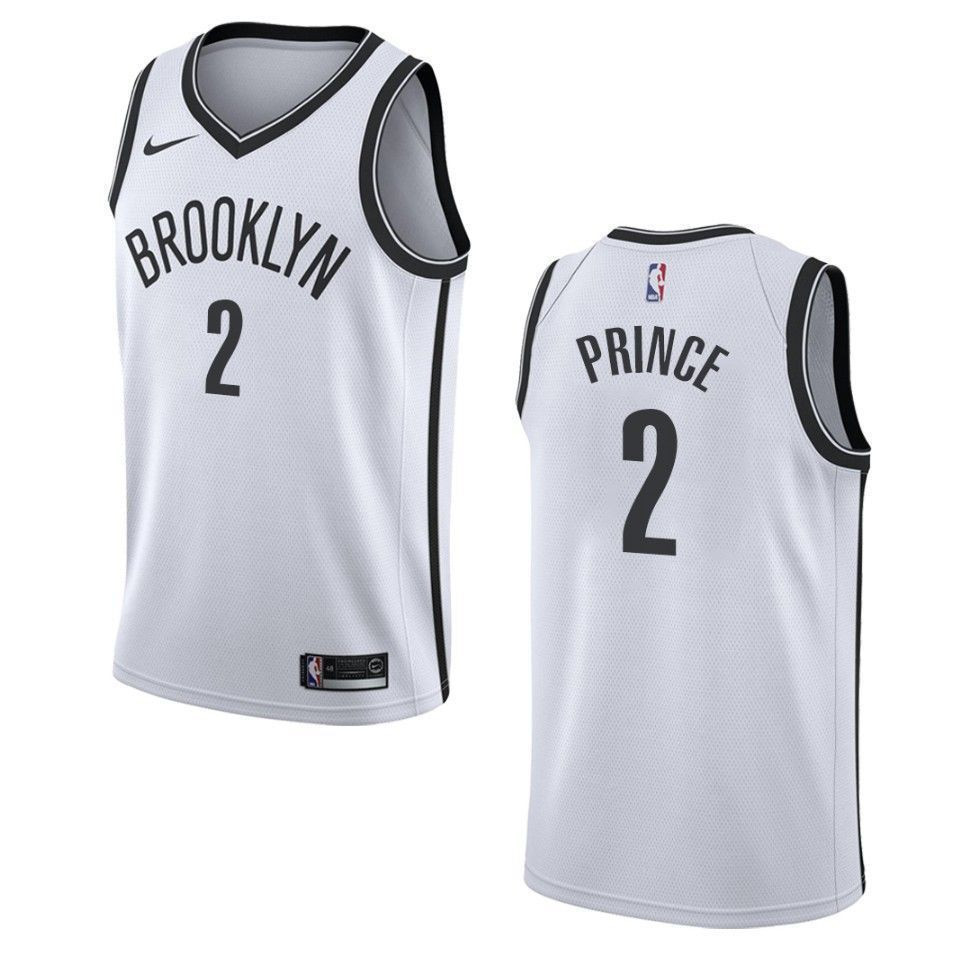 Brooklyn Nets 2 Taurean Prince Association Swingman White NBA Jersey Men's