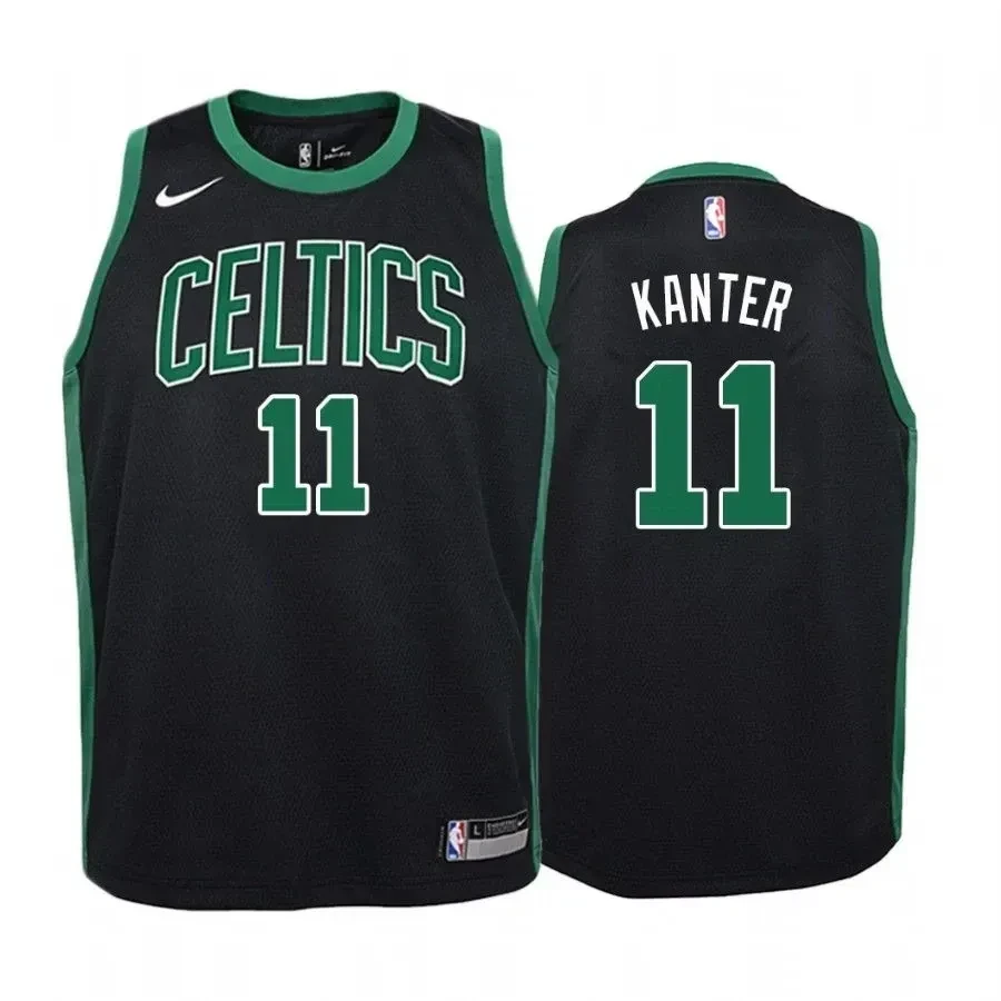 Enes Kanter Boston Celtics Statet Black NBA Jersey Youth