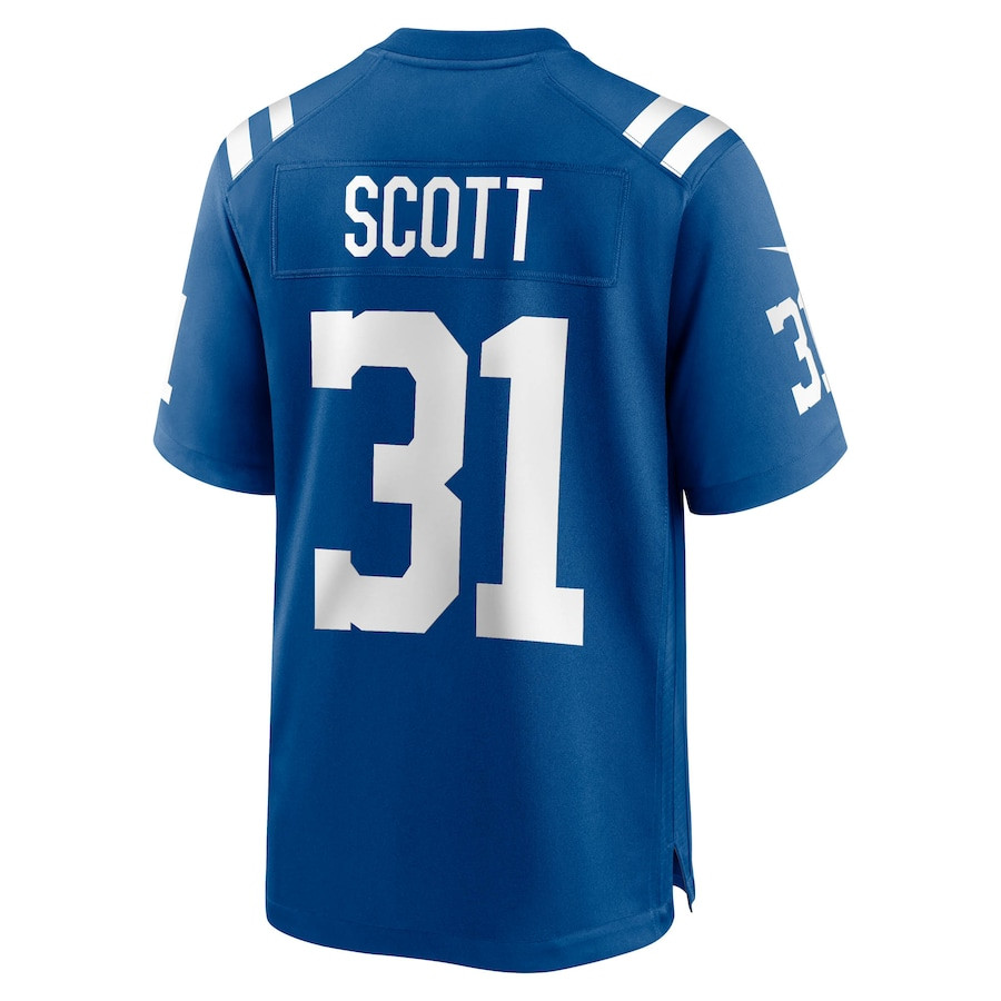 Daniel Scott 31 Indianapolis Colts Game Royal NFL Jersey Men's