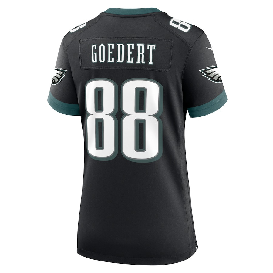 Dallas Goedert 88 Philadelphia Eagles Alternate Game Black NFL Jersey Women's