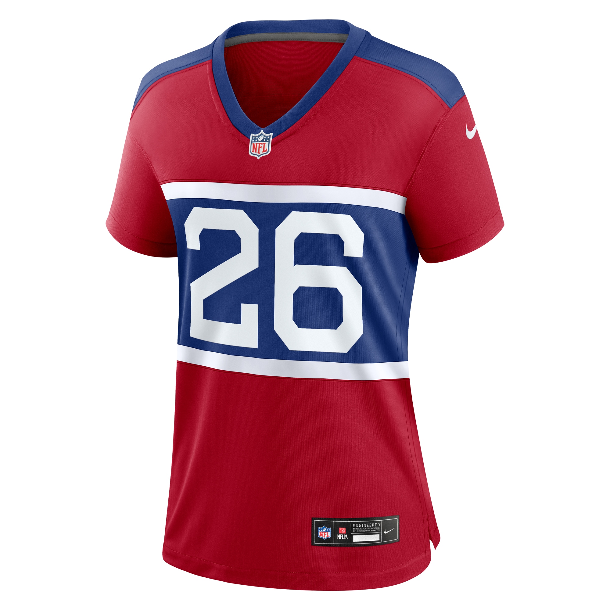 New York Giants Devin Singletary Century Red Alternate Player Game NFL Jersey Women's