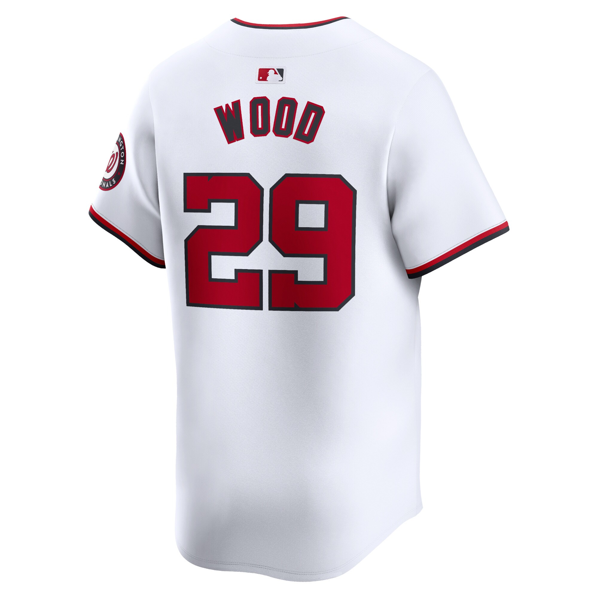 Washington Nationals James Wood White Home Limited Player MLB Jersey Youth