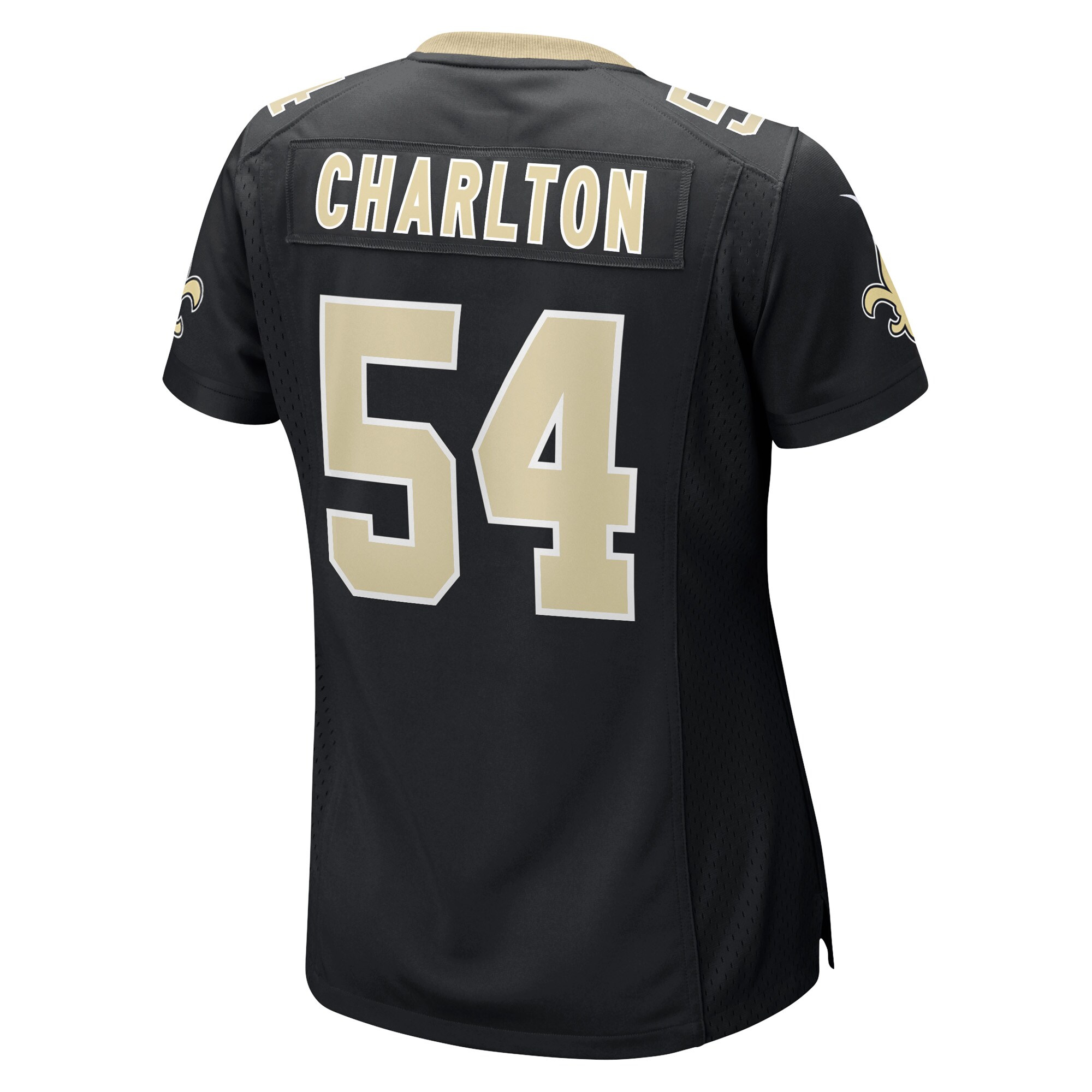 New Orleans Saints Taco Charlton Black Game Player NFL Jersey Women's