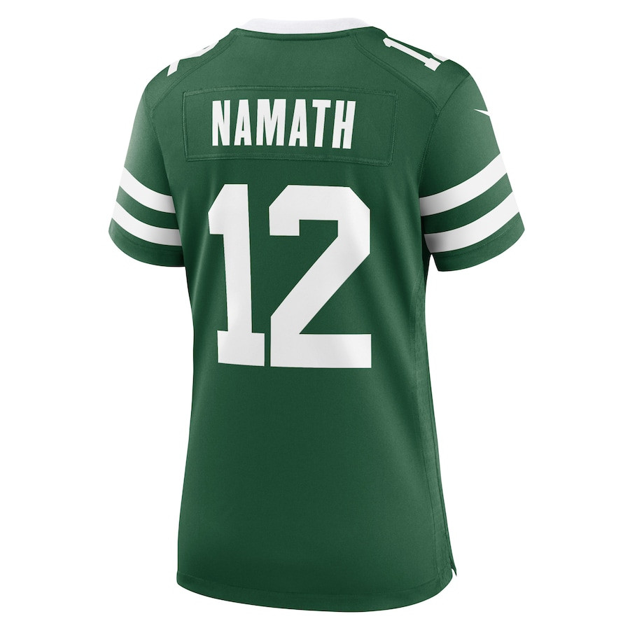 Joe Namath 12 New York Jets Game Legacy Green NFL Jersey Women's