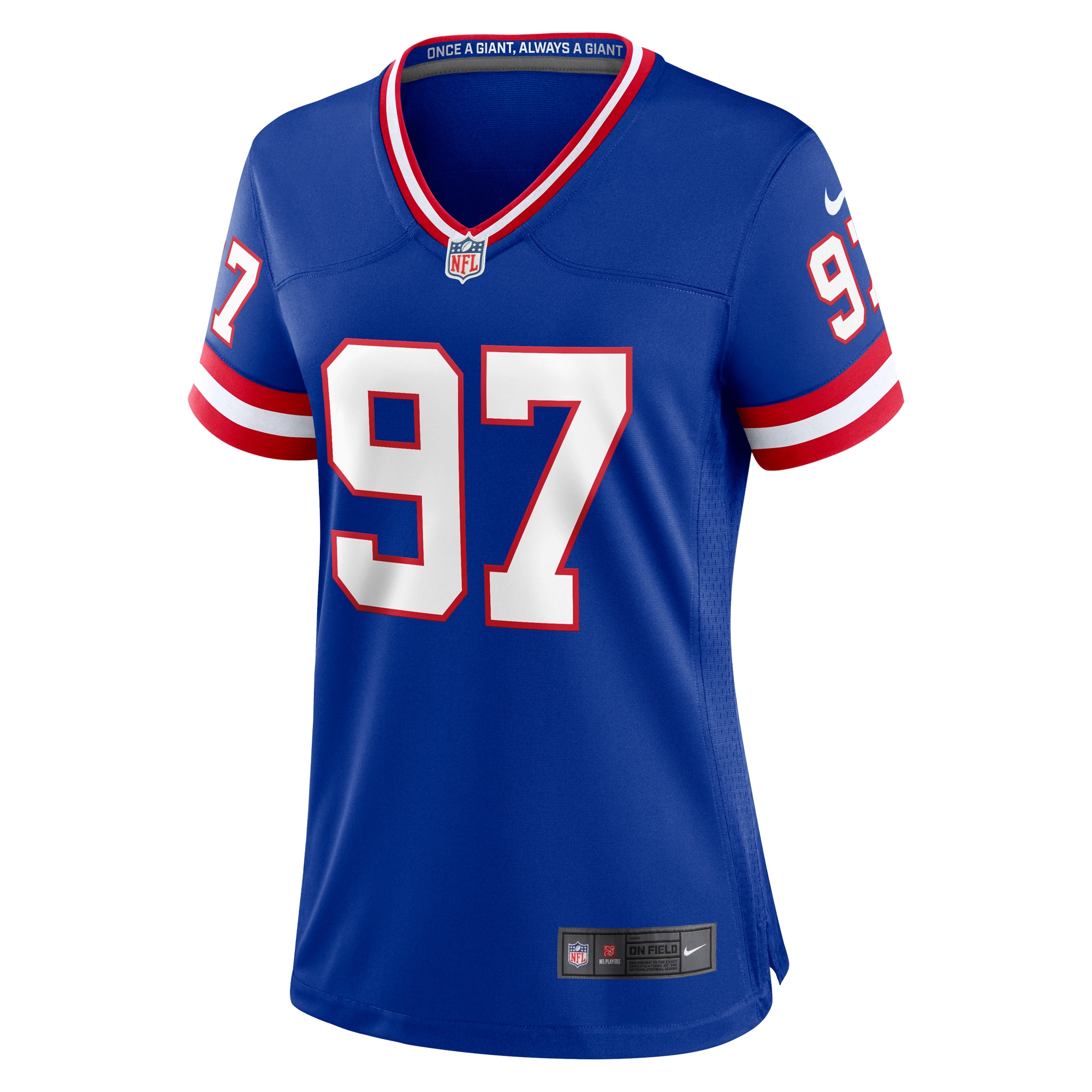 New York Giants Dexter Lawrence II Royal Classic Game Player NFL Jersey Women's