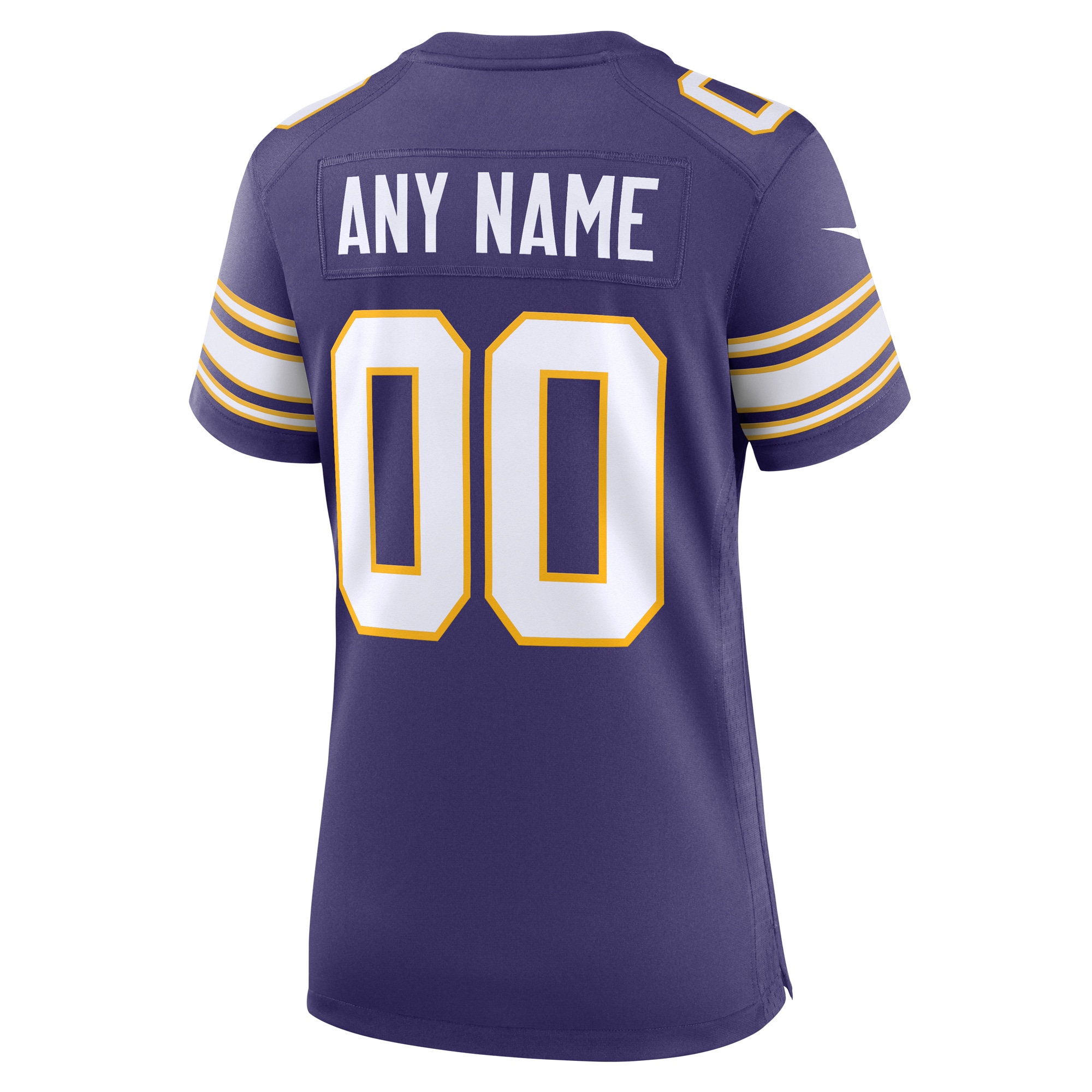 Minnesota Vikings Purple Classic Custom Game NFL Jersey Women's