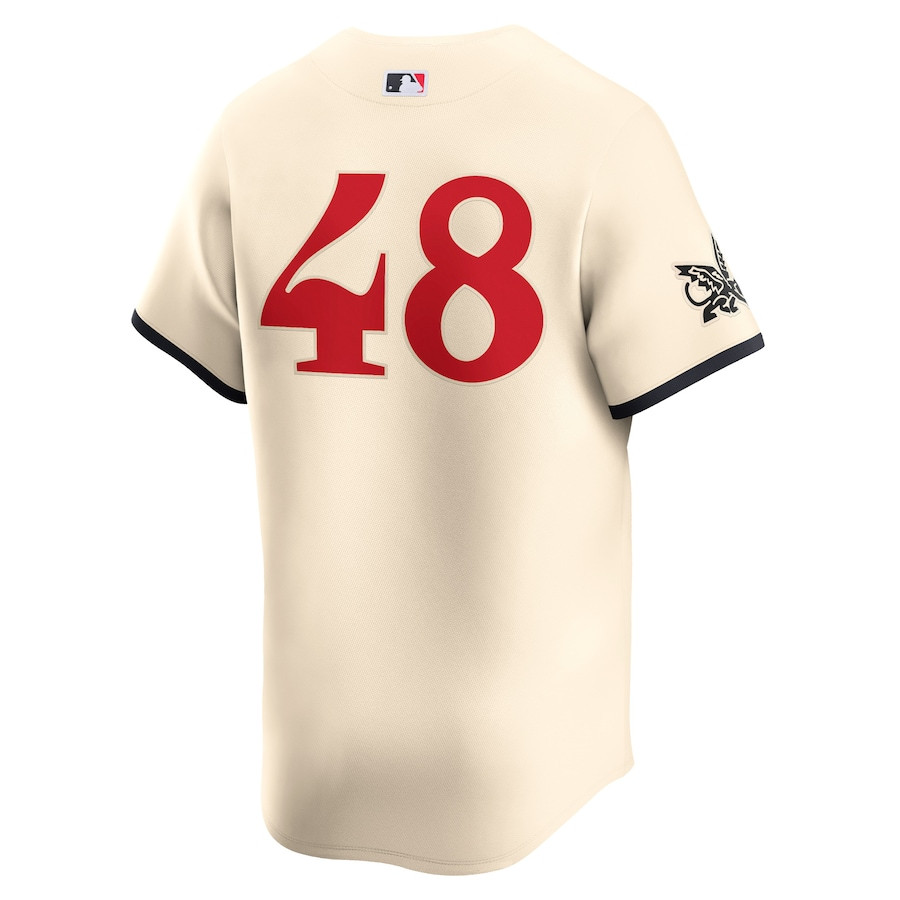Jacob deGrom 48 Texas Rangers City Connect Limited Natural MLB Jersey Men's