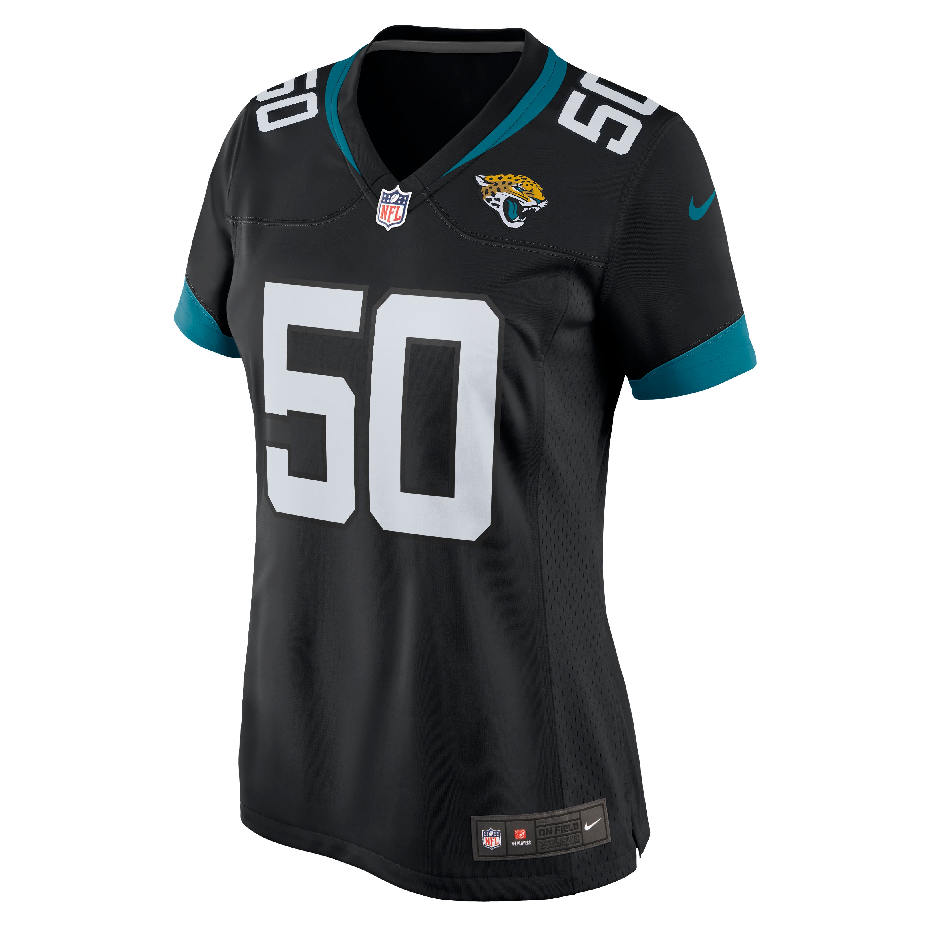 Jacksonville Jaguars Shaquille Quarterman Black Game NFL Jersey Women's