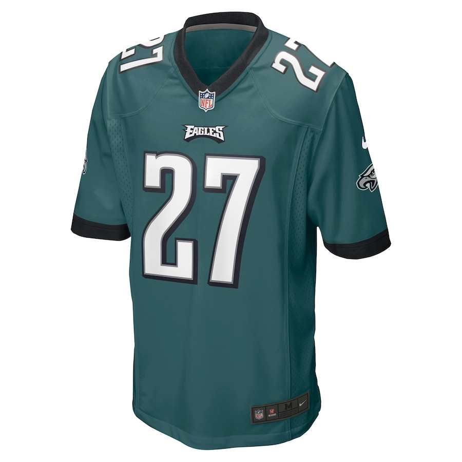 Zech McPhearson 27 Philadelphia Eagles Game Midnight Green NFL Jersey Men's