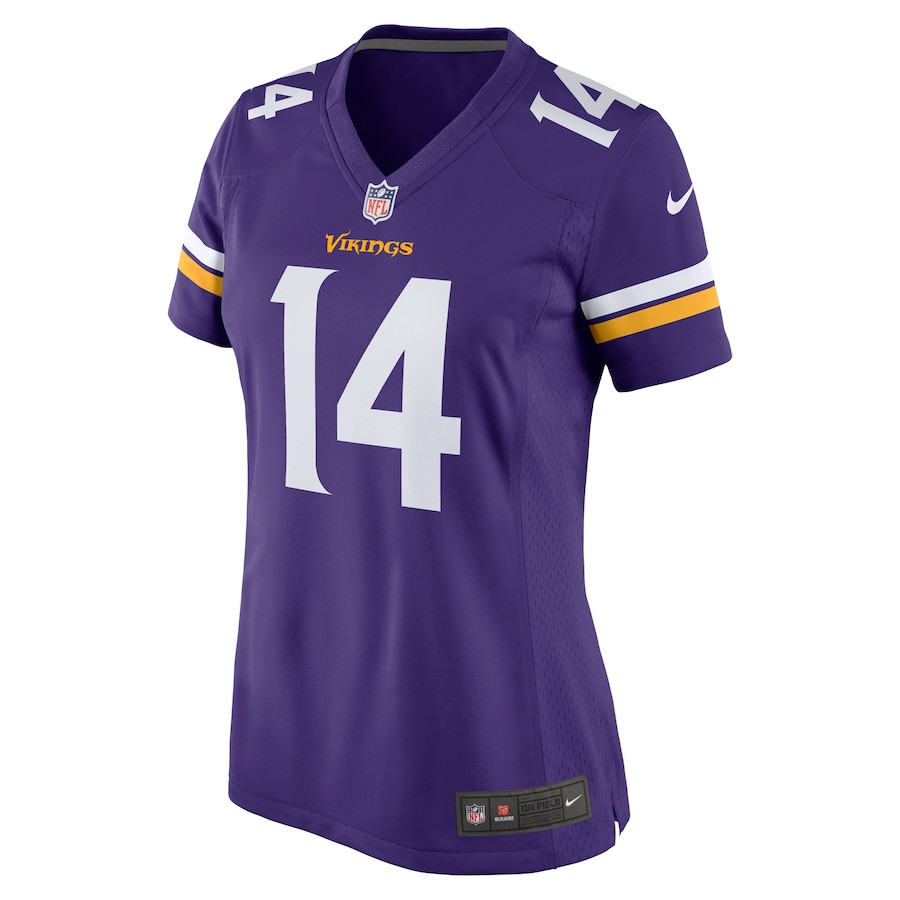 Sam Darnold 14 Minnesota Vikings Team Game Purple NFL Jersey Women's