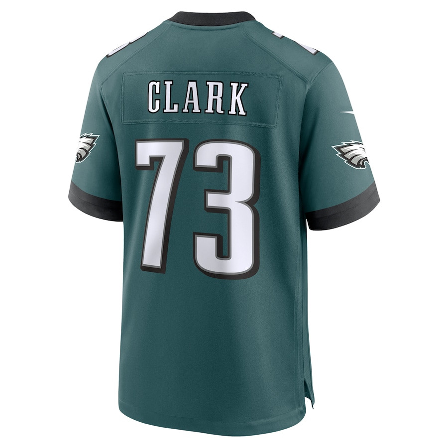 Le'Raven Clark 73 Philadelphia Eagles Team Game Midnight Green NFL Jersey Men's