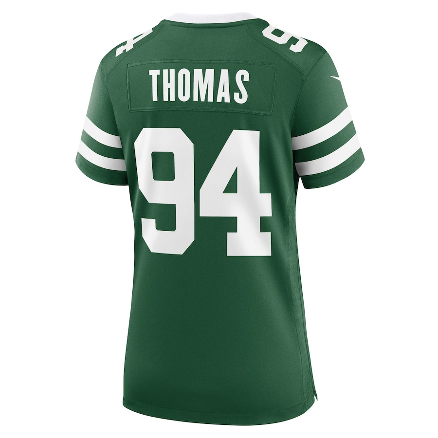 Solomon Thomas 94 New York Jets Team Game Legacy Green NFL Jersey Women's