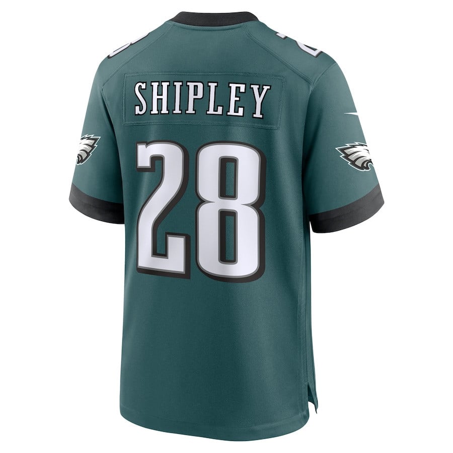 Will Shipley #28 Philadelphia Eagles Super Bowl LIX Midnight Green NFL Jersey Men's