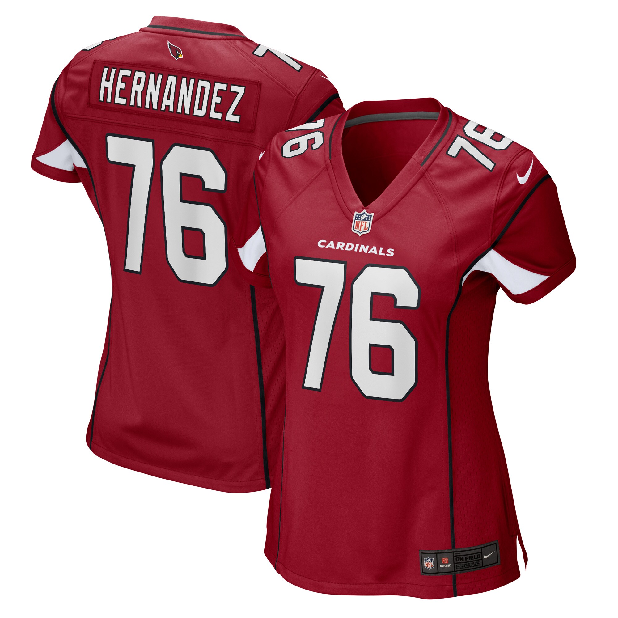 Arizona Cardinals Will Hernandez Cardinal Game Player NFL Jersey Women's