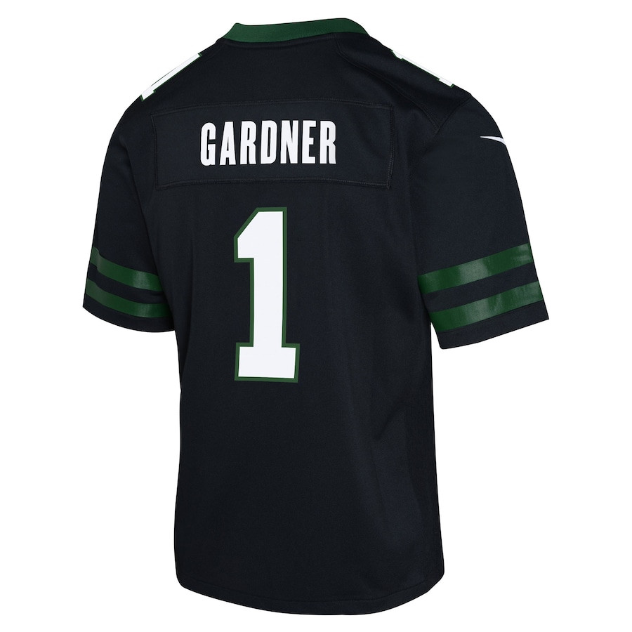 Ahmad Sauce Gardner 1 New York Jets Alternate Game Legacy Black NFL Jersey Youth