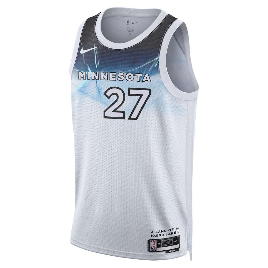 Rudy Gobert 27 Minnesota Timberwolves Unisex 2024/25 Swingman Player City Editio White NBA Jersey Unisex