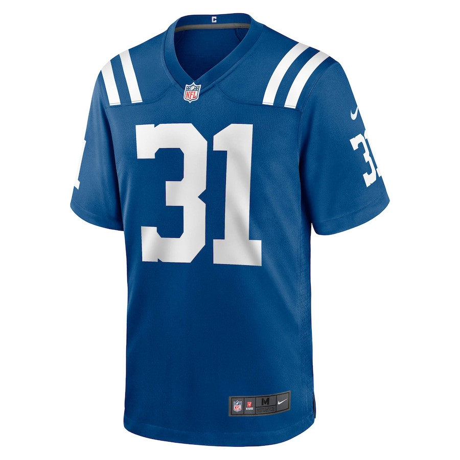 Tyler Goodson 31 Indianapolis Colts Game Royal NFL Jersey Men's