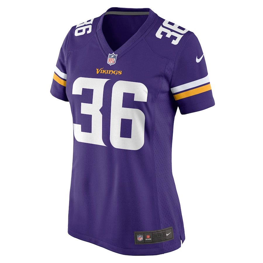 NaJee Thompson 36 Minnesota Vikings Game Purple NFL Jersey Women's